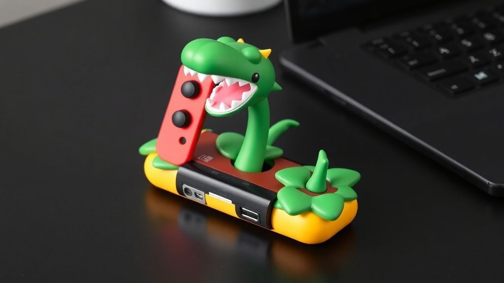 食人花底座惊艳亮相！Switch2周边市场迎来奇葩爆发期